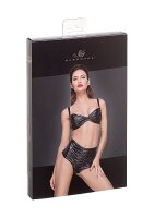 Shorts Wetlook A Vita Alta Con Pieghe Fatte A Mano XL Nero | Noir