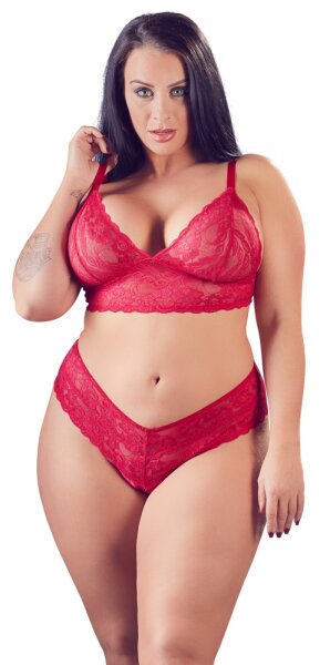Büstenhalter Und String Ouvert XL | Cottelli Collection Plus