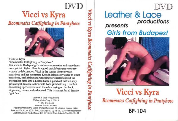 Vicci vs Kyra Roommates Catfighting In Pantyhose