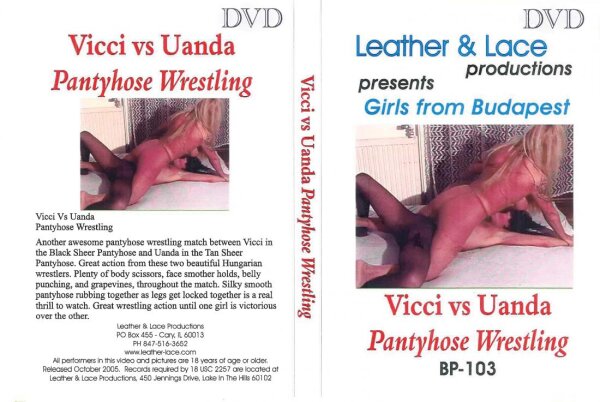 Vicci vs Uanda Pantyhose Wrestling