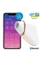 Liebesdreieck Luftpulsstimulator + Vibration Weiss |...