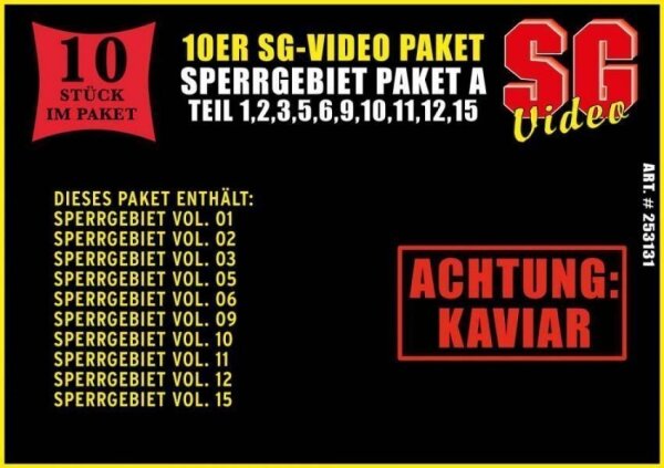 10er SG Sperrgebiet Paket A (1,2,3,5,6,9,10,11,12,15)