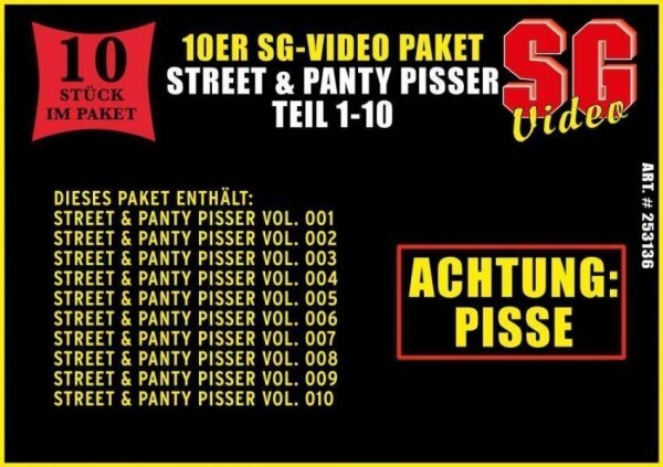 10er SG Street & Panty Pisser 1-10 Paket