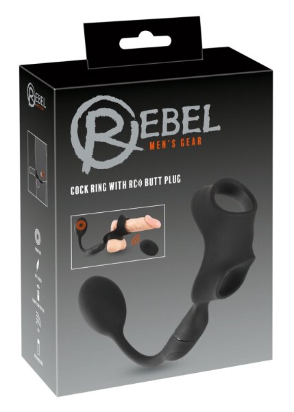 Cock Ring Con Butt Plug RC | Rebel