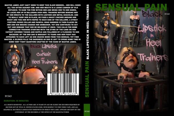 Black Lipstick In Heel Trainers (Sensual Pain)