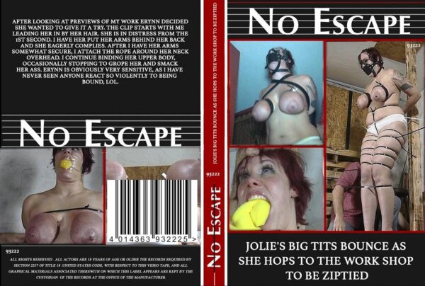 Jolies Big Tits Bounce As She Hops To T He Work Shop To Be Ziptied (No Escape)