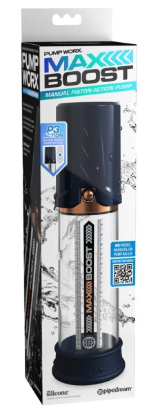 Penis-Pumpe Max Boost blau