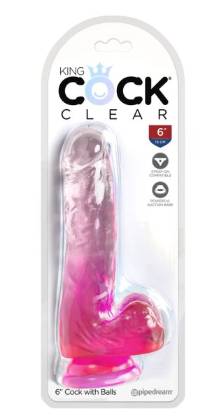 15 cm Pene Con Le Palle | King Cock Clear