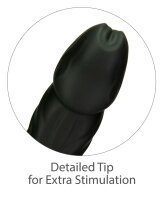 20 cm Rotierender Und Stossender Vibrations-Dong | Naked Addiction
