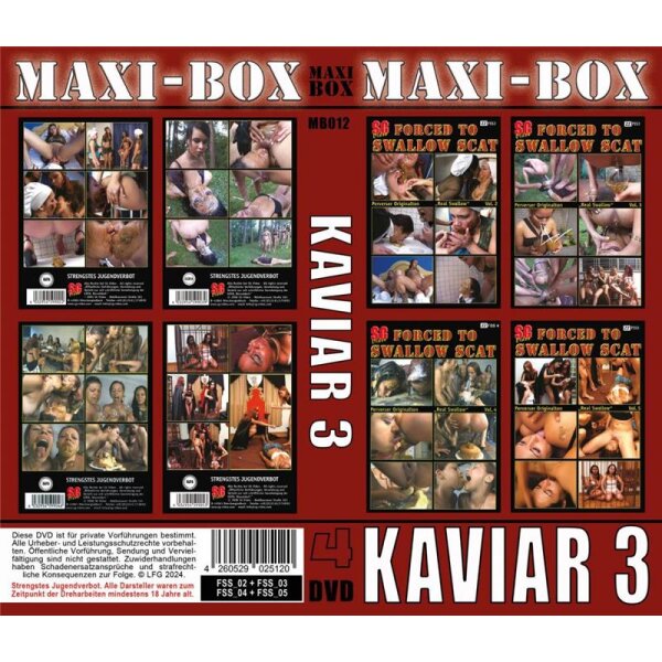 BOX Big-Box KAVIAR 3 / Forced to swallow Scat 2,3,4,5