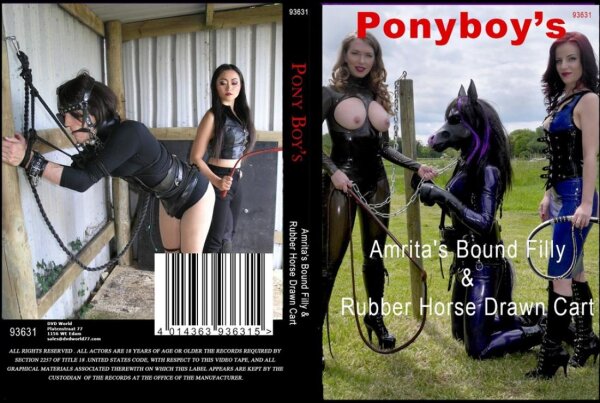 Amritas Bound Filly & Rubber Horse Draw N Cart (Ponyboys)