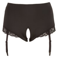Slip Crotchless Con Reggicalze 2XL | Cottelli Collection Plus