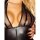 Wetlook-Kleid Mit Powernet XL | Noir