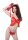 Rotes Set Mit String & Handgelenkmanschetten L/XL | De Namour Lingerie