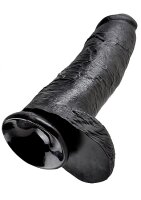 30,5 cm Penis Mit Kugeln Schwarz | Pipedream