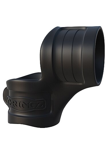 Mr. Big Cock Ring And Ball Stretcher - Black